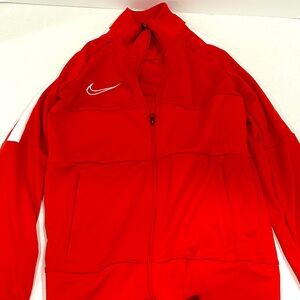 NIKE Youth (Boy's) Tracksuit Jacket - Size: S, Colour: Red/White